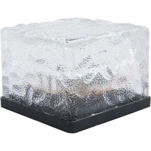 Solar LED Ice Floor Tile Lights Outdoor Landscape Waterproof Buried Lights for Garden Patio Lawn Festival Decoration ASD88
