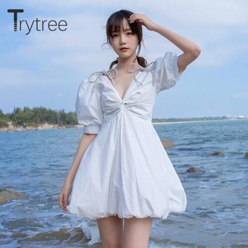 Праздничные летние платья Trytree China At AliExpress