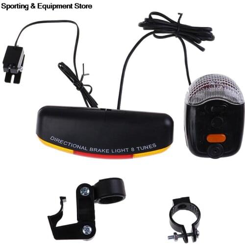 Bicycle Light Safety in Darkness Bicycle Bike Turn Signal Directional Brake Light Lamp sound Horn Fixed mount Set