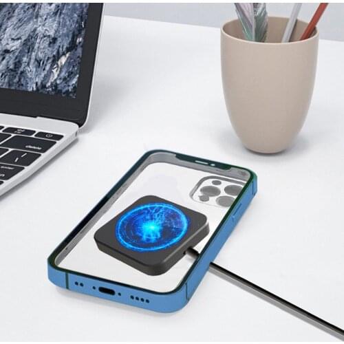 15W Fast Charging Magnetic Wireless Charger Upgraded Powerful USB Charging Adaptor For Iphone12 Pro Max 12 Mini Drop Shipping