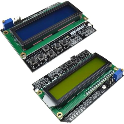1602 LCD Expansion Board Yellow Blue Screen Display Module 5V 16 Character 4 Bit for Arduino LCD HD44780 Parallel Interface