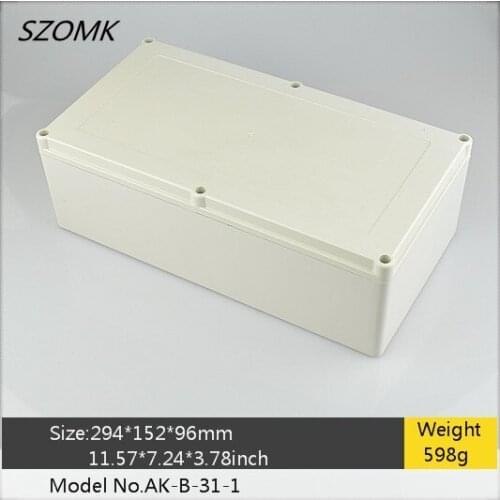 4 pieces a lot, 294x152x96mm IP65 waterproof electronics enclosure project box diy plastic housing junction box
