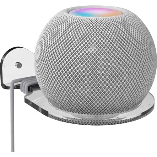 Acrylic Wall Mount Bracket Stable Speaker Wall Holder For Home Pod Mini Speaker Audio Transparent Bracket Drop Ship Wholesale