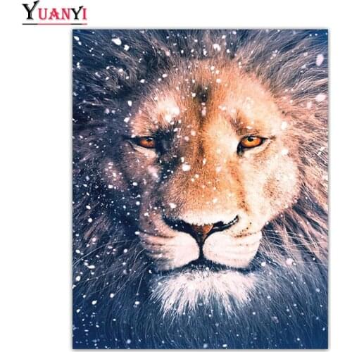 Animal Diamond Painting Full Square Lion Embroidery Picture Handcraft Mosaic Home Decoration Gift Diamond painting for children
