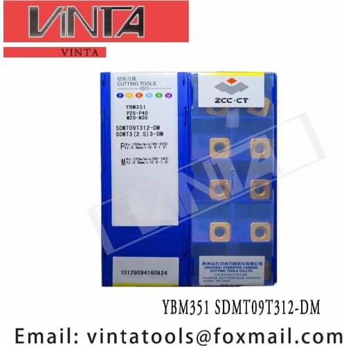 Free shipping high quality 10pcs/lots YBM351 YBC302 YBG302 SDMT09T312-DM CNC Carbide Milling Inserts Lathe Cutting Blades Plates