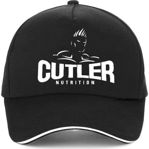 Cutler Muscle Athletic Workout Bodybuilding Men Baseball Cap 100%Cotton Man Summer Adjustable Snapback hat bone