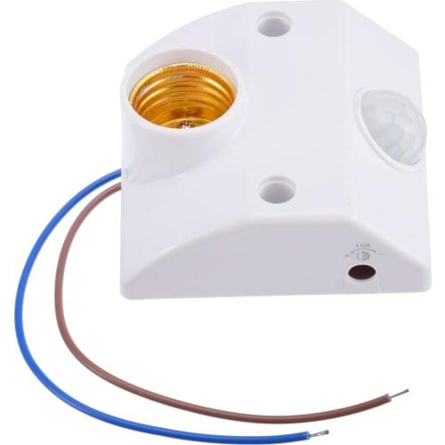 E27 Lamp Base Socket PIR Infrared Motion Sensor LED Light Lamp Holder Motion Sensor Switch for Lamp Socket Switch