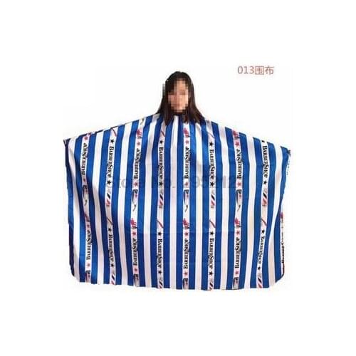 By dhl 200pcs Colorful Pro Salon Hair Hairdressing Waterproof Stripe Cloth Hair Dyeing Gown Anti-static Hair Cutting Styling hot