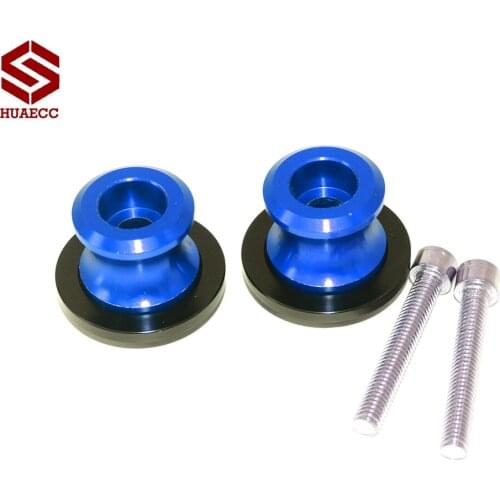 For Yamaha YZF R6 1999 2000 2001 2002 2003 2004 2005 2007-2016 Motorcycle 6mm Aluminum Swingarm Spool Sliders Stand Screws