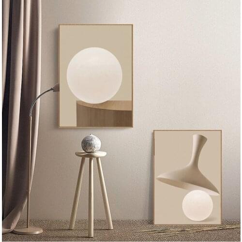 Geometric Overlapping Pattern Poster Nordic Decorative Wall Art Picture Canvas Painting for Bedroom Modern Home Decoration