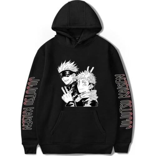 Jujutsu Kaisen Hoodies Comics Hooded Sweatshirts Mens Hoodie Casual Unisex Oversized Clothes Japan for Autumn