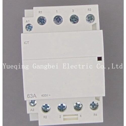 ICT 4P 63A 2NO 2NC 220V/230V 50/60HZ Din rail Household ac contactor