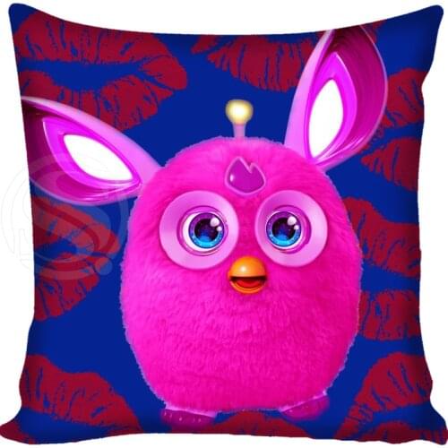 Custom Furby Square Pillowcase Custom Zippered Bedroom Home Pillow Cover Case 1pcs custom 40x40cm