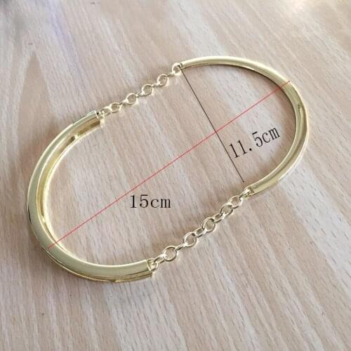 Metal Handle Scews Handbag Chain Round Frame Purse Making Handbag Bag Handle Replacement DIY Crafts