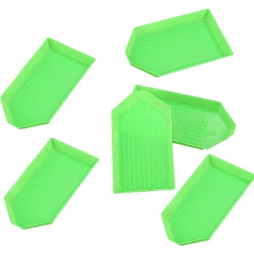 5//15/100pcs Tray Diamond Organizer Point Drill Plate Diamond Painting Accessories Embroidery Rhinestone Square Round Bead Tools
