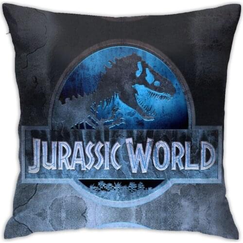 Jurassic Park Cushion Cover Pattern Print Pillow Case Jurassic Park Anime Vintage Decorative Pillow Cover Sofa Chair Pillow Case
