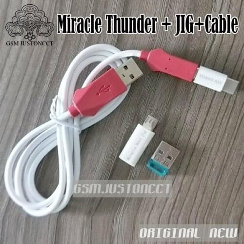 2018 original new miracle thunder dongle +miracle boot jig +EDL cable Miracle Thunder pro dongle no need miralce box and key