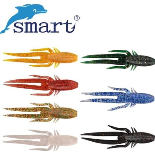 New Soft Shrimp Baits 10pcs 70mm 3g Iacas Artificial Insect Silicone Bionic Soft Bait Fishing Lures Pescaria Souple Leurre Peche