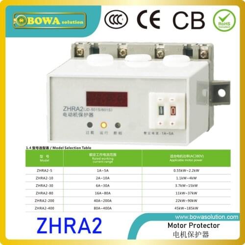 ZHRA2 motor protector provide multi-fucntions to avoid motors of water pump, condenser/evaporator fan and compressor from damage