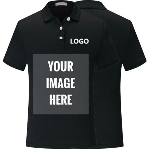 4XL Polo Shirt Men and Women Custom Print Photo Logo Short Sleeve Casual Cotton Polos Mens Busines Shirts Tops Homme Camisa