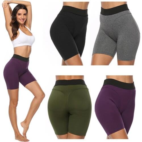 Vertvie Women Sexy Jogger Shorts Push Up Running High Waist Yoga Shorts Sports Workout Elastic Slim Fitness Casual Streetwear