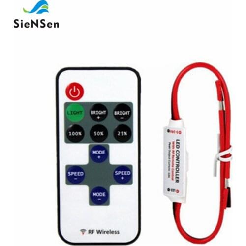 SienSen LED Monochrome Controller With Light Dimmer RF Wireless RF Remote Control With LED Controller