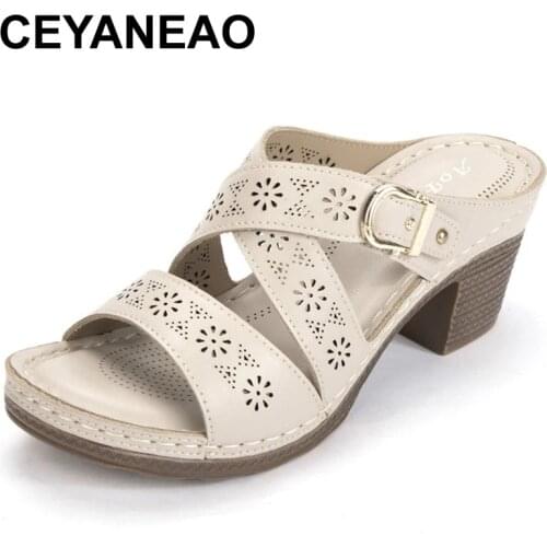 CEYANEAO2021New Casual Wedges Slippers Soft Cross Belt Anti-Slip Home Floor Slides Ladies Hollow Out Summer Shoes Womens Sandal