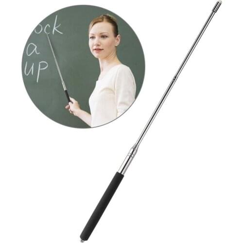 Hand Pointer Extendable Telescopic Retractable Pointer Handheld Presenter Classroom Whiteboard Pointer (Black)