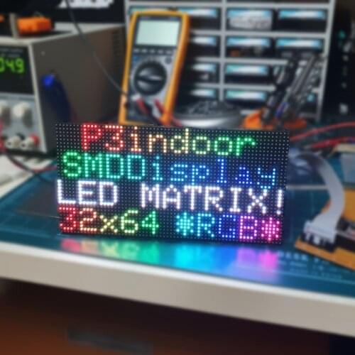 High Quality P3 RGB Led Matrix With 64x32 Pixels Develop Board SMD2121 Led Screen Module