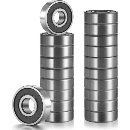 20pcs Double Shielded Metal Carbon steel Row 608-2rs Deep Groove Ball Bearing 8*22*7 8x22x7 MM Ball Bearing for skateboards