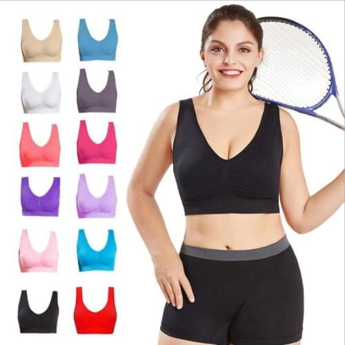 3 Pieces Seamless Bra For Women Wire Free Solid Padded Clothing Plus Size Woman Vest Breathable Plus Size Wireless BH 5XL 6XL