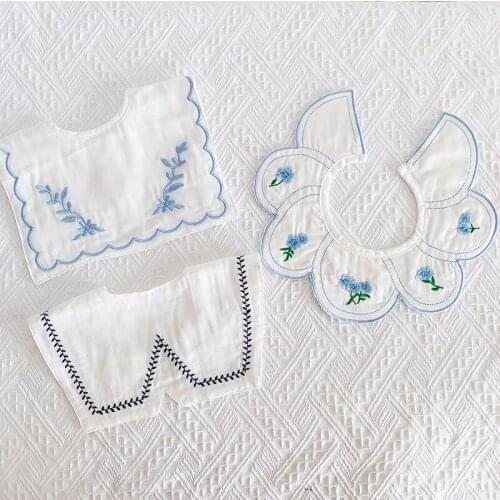 3Pcs Summer Thin Cotton Gauze Bib Infant Baby Absorbent Drooling Saliva Towel Child Cute Accessories Kid Supplies Japanese Style