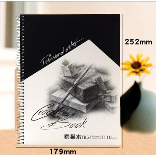 A4 40 Sheets Sketch Book Sketchbook Painting Paper Drawing Graffiti Blank Paper Paint Kits Stationery Art Office School Supplies