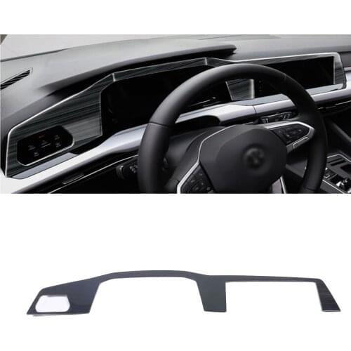 For VW Volkswagen Golf 8 MK8 2020 2021 Car Accessories Steering dash board Decoration Center Console Dashboard Stripe Cover LHD