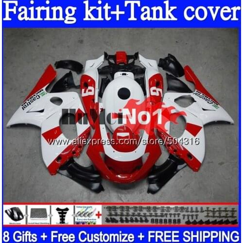 YZF-600R For YAMAHA YZF 600R 1996 1997 1998 1999 2000 2001 Red white 38MC.180 YZF600R Thundercat 96 97 98 99 00 01 02 Fairings