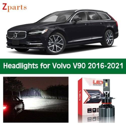 Car Lamps For Volvo V90 2016 2017 - 2021 LED Headlights Headlamp Light Bulbs Canbus Lighting Lamp Front Lights Accessories Parts