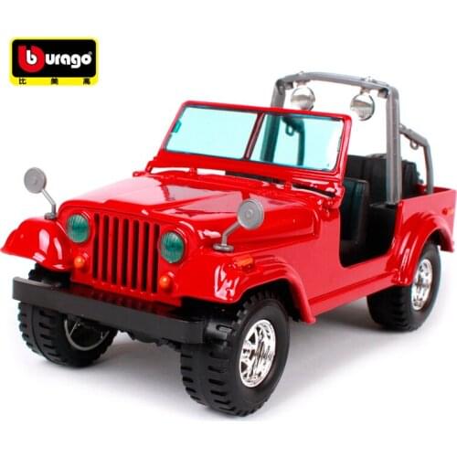Bburago 1:24 Jeep Wrangler SUV Diecast Model Car Toy New In Box Free Shipping 22033