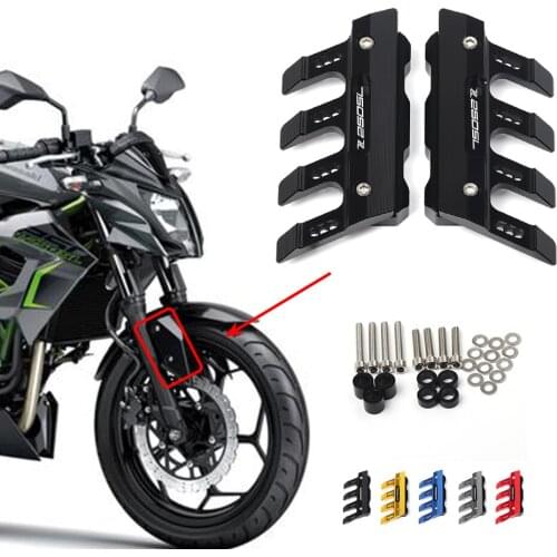 For Kawasaki Z250SL Z250 SL Motorcycle Mudguard Front Fork Protector Guard Block Front Fender Anti-fall Slider Accessories