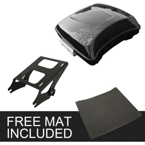 Motorcycle Black 5.5" Razor Pack Trunk Mounting Rack For Harley Tour Pak Touring Road Glide Electra Glide Road King 2014-2020