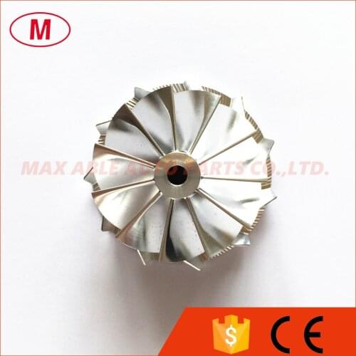 CT12 Turbocharger Milling/Aluminum 2024/Billet compressor wheel 47.04/58.03mm 11+0 blades for Toyot/a Turbo CHRA/Core/Cartridge