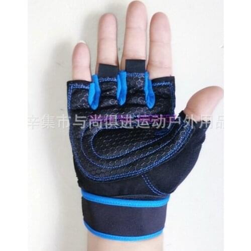 By dhl or ems 100pair With Belt Body Building Fitness Gym Gloves Crossfit Weight Lifting Gloves For Anti-slip Barbell Dumbbell