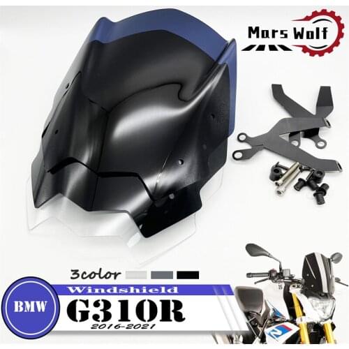 Its For BMW G310R g310r 2016 2017 2018 2019 2020 2021 Motorcycle Windshield Windscreen Aluminum Kit Deflector g310r