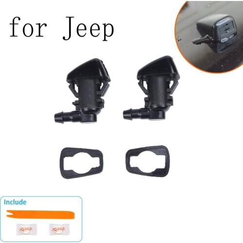 Car Front Windshield Windscreen Washer Jet Nozzles Water Fan Spout Cover Washer Outlet Wiper Nozzle for Jeep MITSUBISHI