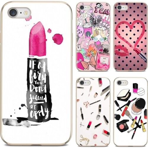 Tools Lipstick Beauty Girl Makeup Set Soft Cover For Huawei P8 P9 P10 P20 P30 P Smart 2019 Honor Mate 9 10 20 8X 7A 7C Pro Lite