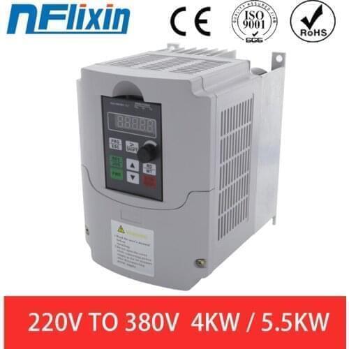 Boost Frequency inverter single phase 220V converter to three phase 380v AC power transformer for motor VFD