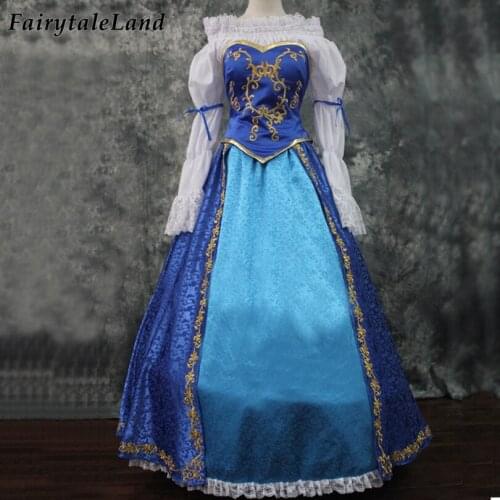 Halloween Stage Performce Oufit Sleeping Princess Cosplay Aurora Costume High Quality Party Gown For Adult Women Dresses