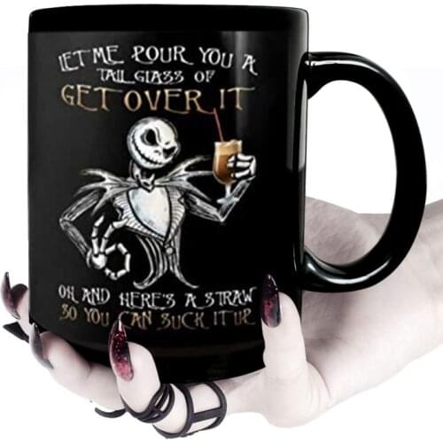 Creative DIY Print Photo Text Ceramic Cup Halloween Coffee Mug Milk Water Cups And Mugs To Friend Family Christmas Gift Caneca