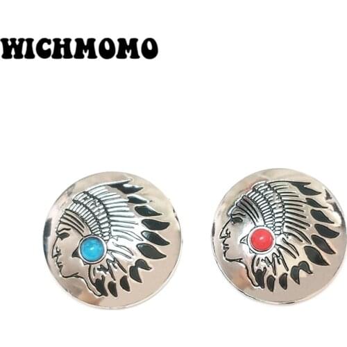 2019 Fashion 3pieces/Bag 30MM Screw Head Zinc Alloy Round Figure Charms Buttons for Belt and Bag Jewelry Accessories