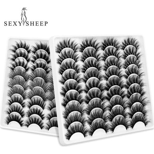 SEXYSHEEP 5/12/18 Pairs Natural False Eyelashes Fake Lashes Long Makeup 3d Mink Lashes Extension Eyelash Mink Eyelashes