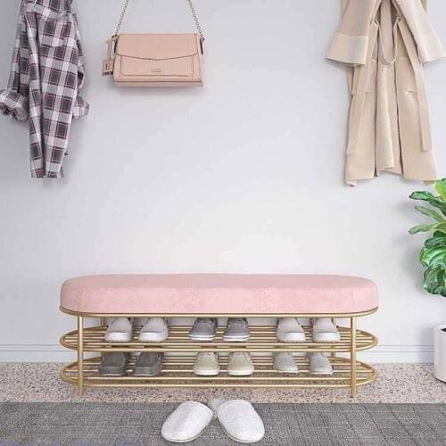 Shoe cabinet Nordic stool entry soft bag into the door can sit to receive household shoe ark type longstrip change shoe cabinets